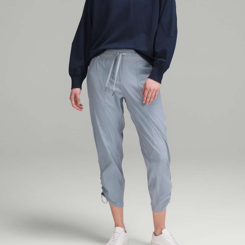 lululemon athletica Light Blue Cropped Track Joggers